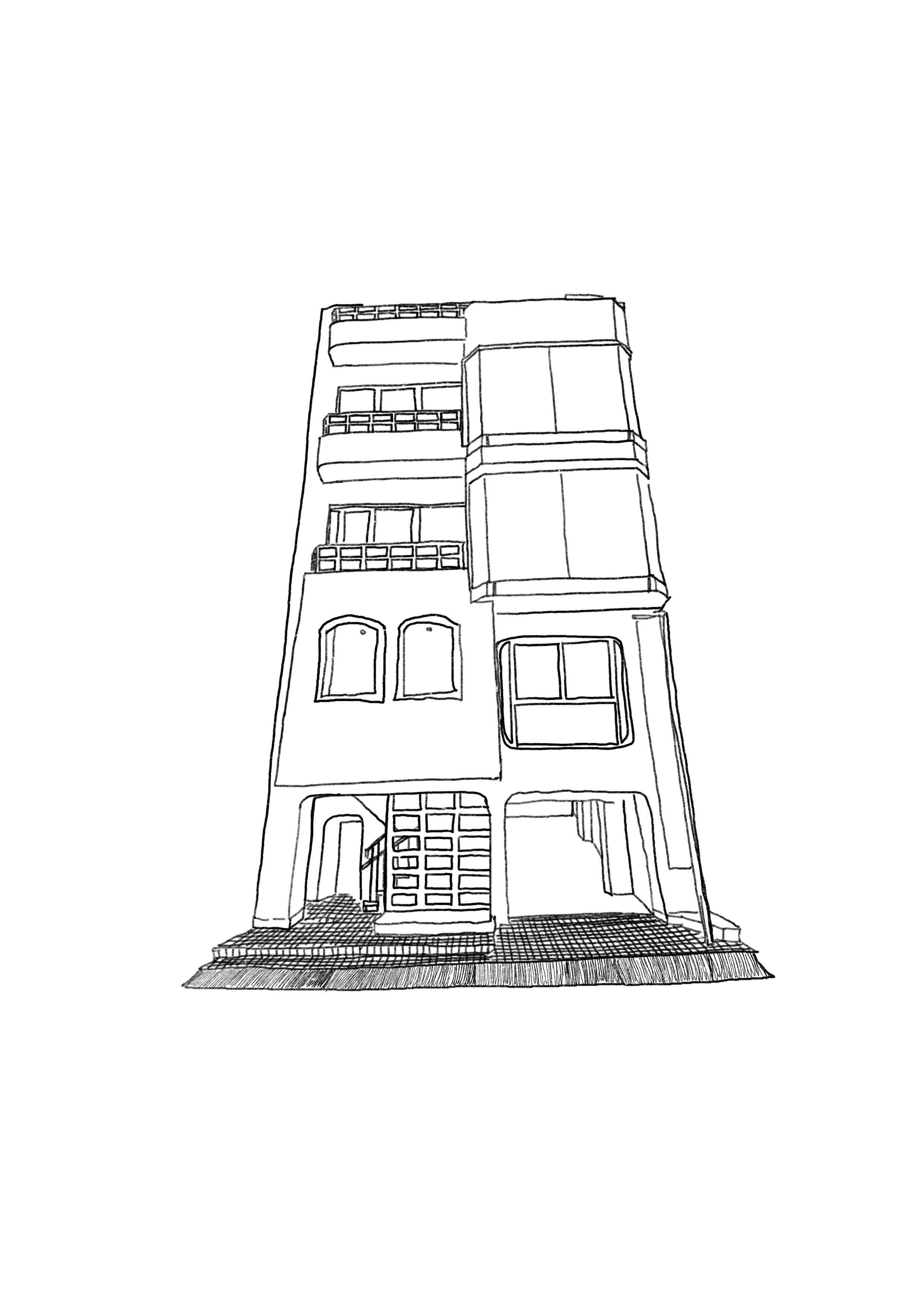 Oh studio Hiroshima 建物イラスト